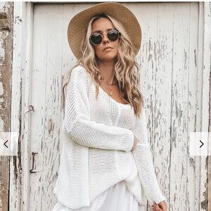 Wooden Ships Key West Crew Cotton Sweater size s/m